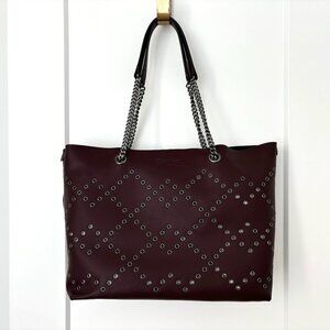 Marc Jacob purple leather tote bag